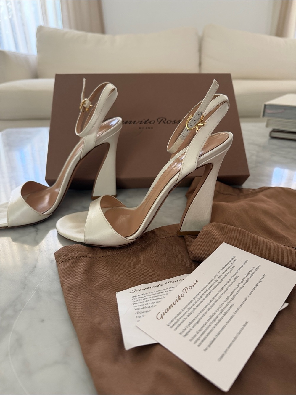 Gianvito Rossi Leather High-Heeled Sandals